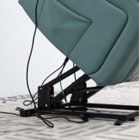 Fauteuil inclinable électrique pour personnes âgées avec massage par vibration, haut-parleur Bluetooth, siège large et inclinaison réglable