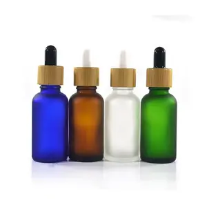 Prix de gros OEM, forme personnalisée, contenants en bambou/bois écologiques de qualité supérieure, couvercle compte-gouttes - Product Image 1