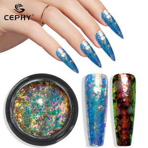 Polvo de Espejo Decorativo para <span class=keywords><strong>Uñas</strong></span>, Efecto Camaleón, <span class=keywords><strong>Brillo</strong></span> Cromado, Lentejuelas Acrílicas de 0.2g, Decoración de <span class=keywords><strong>Uñas</strong></span> con Efecto de Cambio de Color - Product Image 4