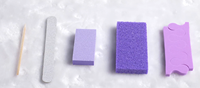 Kit jetable neutre vierge personnalisé imprimé avec votre logo 2 3 4 5 pcs kit de manucure kit de pédicure