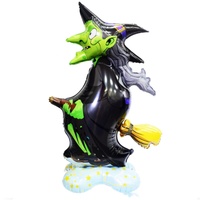 Ballons en aluminium autoportants pour Halloween : squelette, démon, sorcière, citrouille, clown, squelette, dinosaure pour la décoration de fête d'Halloween