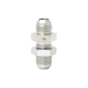 SAE/ BSP/ METRIC/NPTF Hydraulic hose Adapter and Connector JIC Male Bulkhead hydraul adapter Straight Fittings Pipe Nipple joint
