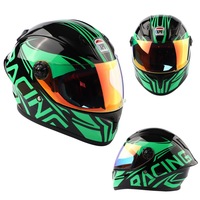 Casque pour enfants du commerce extérieur transfrontalier pour garçons filles pour et moto utiliser matériau ABS couleur noire modèle XPB K800