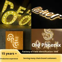 Enseigne publicitaire avec lettres lumineuses à LED personnalisées Enseigne d'entreprise en acier inoxydable avec personnalisation 6000K lumière du jour DC 12V Dimmable