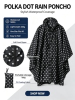 Imperméable multifonctionnel 3-en-1 pour l'extérieur : tente, randonnée, alpinisme, camping – Cape/Imperméable compact en PU