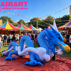Drago Gonfiabile Cavalcabile su Nuvola, Gigantesco Drago Cinese Gonfiabile per Eventi, Parate e Mostre Festive - Product Image 1