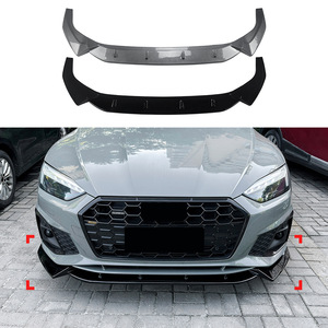 สปอยเลอร์หน้า Amp-Z ลายคาร์บอนไฟเบอร์ ผิวด้าน สำหรับ Audi A5 S5 F5 2021-2024 Sline - Product Image 1