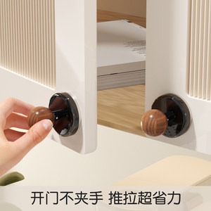Suction Cup Glass <b>Door</b> Handle Round Plastic Cabinet Kitchen Wardrobe Window Handle 1-3kg Load Capacity - Product Image 4