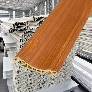 Ligne décorative intérieure | Corniche de plafond en Wpc, conception de moulures couronnées pour la décoration de murs et de plafonds, garniture de <span class=keywords><strong>moulure</strong></span> en WPC - Product Image 1