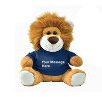 Peluches de mascotte en peluche mignonne personnalisées avec votre logo lion en peluche animaux en peluche jouet