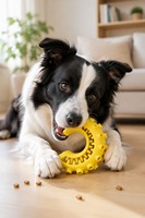 Jouet à mâcher durable en forme de croissant pour le nettoyage des dents de chien, avec picots texturés en forme de C, pour le soin dentaire des chiots et le massage des gencives, vente en gros d'articles pour animaux de compagnie