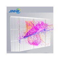 Intérieur Extérieur P3.91 Transparent Rideau Fenêtre Verre Led Mur Affichage Haute Luminosité Écran Led Transparent