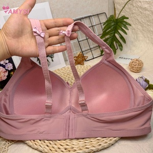 8 #   Sujetador de Moda Amysi 46-52D, Talla Grande, Color Sólido, para <span class=keywords><strong>Mujeres</strong></span> Obesas con Pechos Grandes, Estilo Sexy, Sin Aro, Uso Diario - Product Image 3