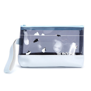 Customized PVC <b>toiletry</b> bag, transparent cosmetic bag, large-capacity <b>storage</b> bag, multi-functional tote bag - Product Image 1