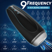 Masturbador Masculino Automático Eléctrico OEM al por Mayor, 9 Frecuencias, 5 Modos de Succión, Copa de Silicona, Juguetes para Adultos, Suministro al por Mayor ODM