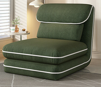 Canapé Pliant Simple et Inclinable, Lit de Sol Moderne et Simple pour Salon, Chambre et Balcon
