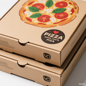 Carton <span class=keywords><strong>de</strong></span> papier jetable biodégradable <span class=keywords><strong>à</strong></span> <span class=keywords><strong>emporter</strong></span> emballage kraft boîte <span class=keywords><strong>à</strong></span> pizza personnalisée en pouces vente en gros - Product Image 6