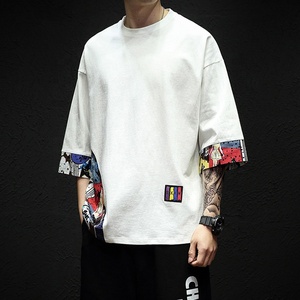 T-Shirt in Lino e Cotone a Mezza Manica <span class=keywords><strong>per</strong></span> Uomo, <span class=keywords><strong>Abbigliamento</strong></span> Harajuku, Maglietta Estiva Streetwear <span class=keywords><strong>Hip</strong></span> <span class=keywords><strong>Hop</strong></span> 5XL, Nuovi Arrivi 2023 - Product Image 3