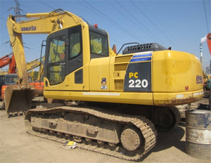 Pelleteuse à PC220-7 rampe Komatsu d'occasion avec moteur Isuzu et roulement inclinés - Product Image 5