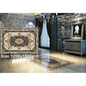 1200x1800mm מלוטש זהב קריסטל פורצלן רצפת שטיח אריחי