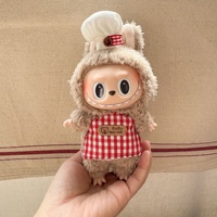 Pakaian Boneka Kustom 10 cm, Topi Koki untuk Mainan Boneka, Topi Kucing Dekoratif Berkualitas Tinggi, Bahan Kain SQ032 Model