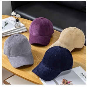 Wholesale in Stock 6 Panels Curved Brim Green Sporty Common Custom Suede Baseball Caps - Product Image 3