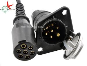 <span class=keywords><strong>7</strong></span>-<span class=keywords><strong>Pin</strong></span> espiral enrolado cabo com encalhado condutor para cabo elétrico <span class=keywords><strong>Trailer</strong></span> Plug fiação - Product Image 2