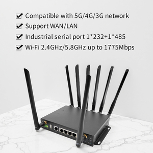Kim loại Dual Band Dual Sim 5g công nghiệp Router wifi6 tường lửa ảo Mạng riêng 5G LTE Router với RS232 RS485 di làm <span class=keywords><strong>USB</strong></span> - Product Image 3
