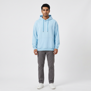 Sweat-shirt à col rond recyclé de haute qualité avec logo personnalisé sweat-shirt à capuche pour hommes - Product Image 1
