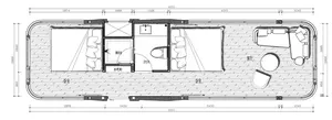 N9-2 rumah kecil, wadah modular rumah taman ruang halaman belakang