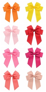 OKAY Großhandel Pure Color 10.5CM Gros grain <span class=keywords><strong>Ribbon</strong></span> Neueste Mädchen Haars pangen Boutique Bow Band für Kleinkind Kinder Teenager - Product Image 6
