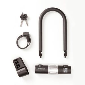 टोनीऑन सामान चोरी-रोधी सुरक्षा विरोधी कार्यालय भवन मोटरसाइकिल स्कूटर बाइक साइकिल स्टील आयरन यू लॉक - Product Image 5