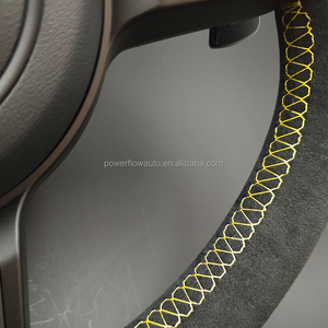 Volante Interamente in Alcantara con Palette Magnetiche per Panamera Cayman 718 Cayenne 955 996 Macan <span class=keywords><strong>Taycan</strong></span> 991 991.3 911 - Product Image 6
