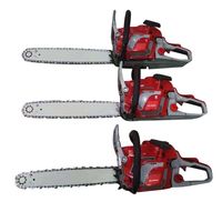 Machine de découpe de bois 2 temps 52cc scie à chaîne 5200 tronçonneuse à essence avec barre et chaîne 18 ''20''