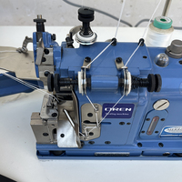 Machine à coudre surjeteuse OREN pour écussons scolaires, moteur à lit plat, nouveau modèle, équipement de surjetage automatique à levage de pied MG-3U