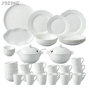 Factory Stock <strong>White</strong> Ceramic <strong>Dinner</strong> <strong>Set</strong> with Plates Bowls Dishes Mix Packaging for Restaurant Catering Home Dining &amp; Wholesale - Product Image 2