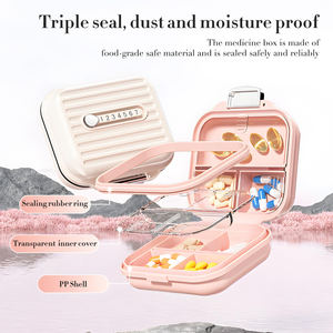 Compartments Travel Pill Organizer Mini Medicine Tablet Pill Storage Box Portable <b>Small</b> Pill <b>Case</b> Container with Lid - Product Image 4