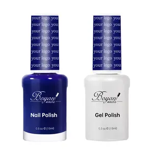 private label soft gel x uv Gel Polish Set - 1 each of Blue Gel Polish and Blue Nail Polish