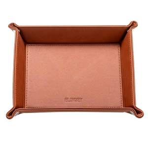 <span class=keywords><strong>Plateau</strong></span> de rangement portable en cuir PU avec logo de cheval gravable au laser, idéal pour bijoux, montres, téléphones, pièces de monnaie et accessoires de jeu, pour <span class=keywords><strong>bureau</strong></span> ou table. - Product Image 2