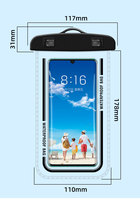 Étui de téléphone universel étanche en PVC transparent de 7,2 pouces pour iPhone pour téléphone portable Honor