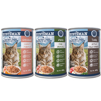 Nourriture humide complète pour chat HUNTSMAN, boîte de 400g, poulet, carotte, courge, purée de viande, mousse, riche en protéines, nourriture en conserve pour animaux de compagnie, OEM ODM, vente en gros