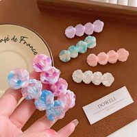 Pince à cheveux personnalisable en acétate motif coquillage marin, faite à la main, écologique, pour franges latérales, style européen et américain
