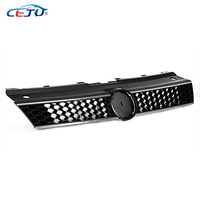 Calandre de pare-chocs avant de voiture en nid d'abeille, Grille ABS de Style GTI pour Volkswagen VW Polo 6R 2009 2010 2011 2012 2013 2014