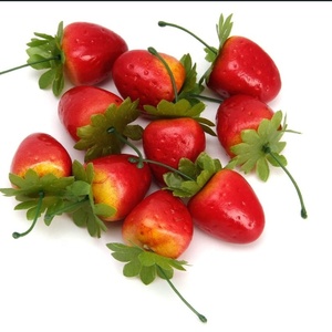 Khổng Lồ Khổng Lồ 8 Inch Cao Faux Nhân Tạo Trái Cây Dâu Tây Trang Trí Bọt Nhựa Dâu Tây - Product Image 6