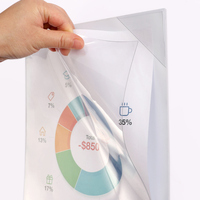 Cadre de document transparent magnétique avec ouverture triangulaire, porte-fichiers magnétique, séparateur de bureau tableau blanc, personnalisable OEM