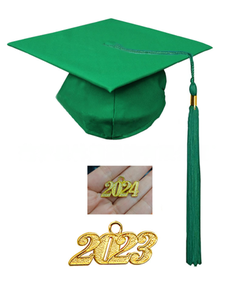 2024 Unisex adulto mate negro soltero sombrero con borla ajustable mate gorra de graduación para escenas al aire libre - Product Image 5