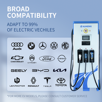 Nouvelles stations de charge EV DC de tension d'entrée 400V avec fonction RFID IP54 chargeur de voiture fabrication de chargeur cc pour CCS CHAdeMO