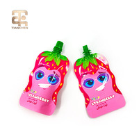 Pochette souple personnalisée multi-saveurs avec bec verseur pour emballage de boissons, qualité alimentaire, refermable, avec bouchon à vis