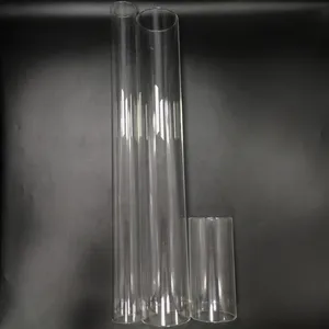 مصنع مخصص متعددة الأحجام أنابيب زجاجية الحرارة مقاومة أنبوب زجاجي البورسليكات 3.3 أنبوب زجاجي