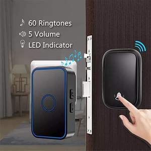 Sonnette de porte étanche sans fil, prix d'usine, énergie cinétique, batterie gratuite - Product Image 2